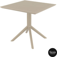 Sky 5 Piece Outdoor Table Setting with Pacific Arm Chairs