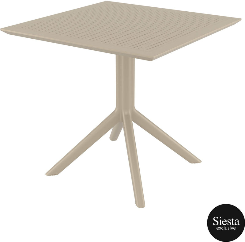 Sky 5 Piece Outdoor Table Setting with Pacific Arm Chairs