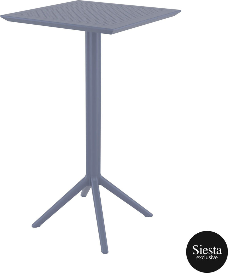 Sky Bar Table 3 Piece Set with Marcel 75 Barstools