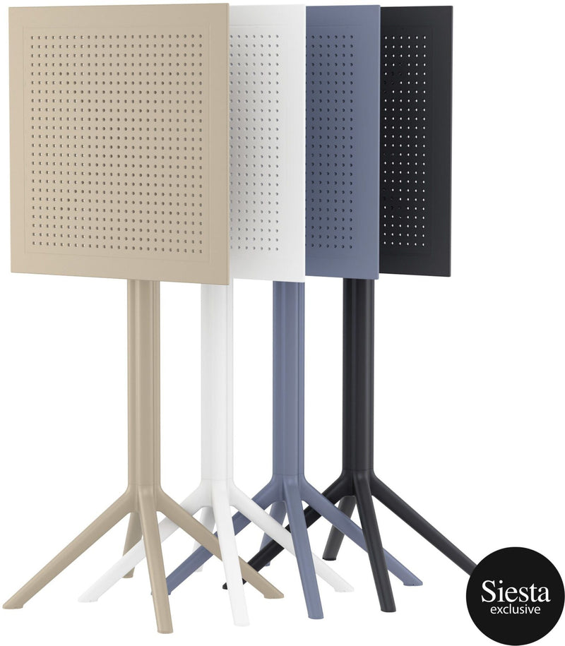 Sky Bar Table 3 Piece Set with Cross 75 Barstools