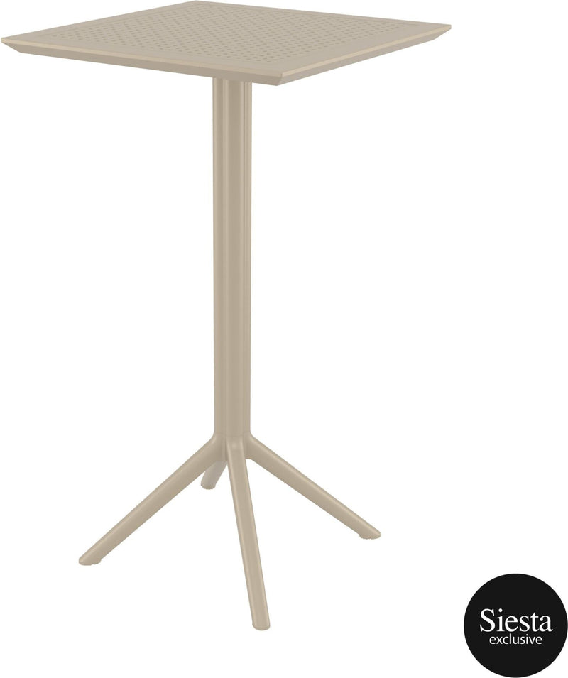Sky Bar Table 3 Piece Set with Cross 75 Barstools