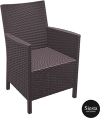 Vegas Table Outdoor 8 Seater Dining Setting with California Armchairs