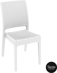 Tahiti 6 Seater Resin Rattan Dining Setting with Florida Chair