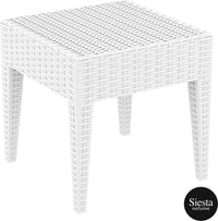 Resin Rattan Sun Lounger with Cushions 3 Piece Package with Tequila Side Table