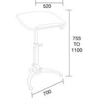 Upside Mobile Height Adjustable Lectern