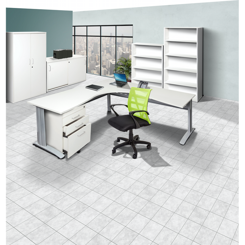 Rapid Span Corner Workstation - White